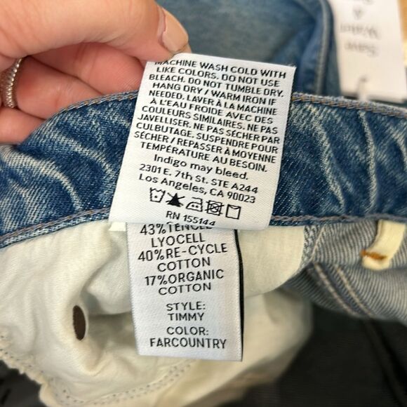 Boyish The Timmy High Rise Straight Leg Yolk Back Jeans Size 28 NWT - Picture 9 of 9